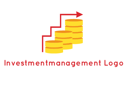 arrow over coins logo
