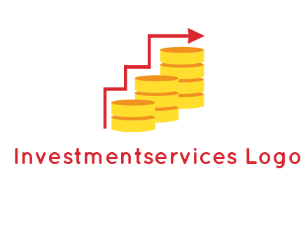 arrow over coins logo
