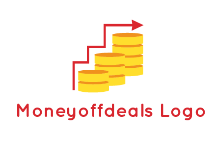 arrow over coins logo
