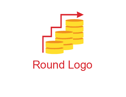 arrow over coins logo