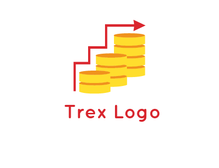 arrow over coins logo