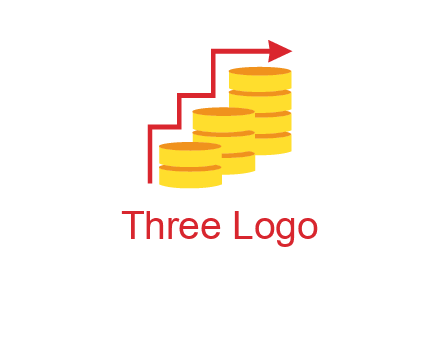 arrow over coins logo