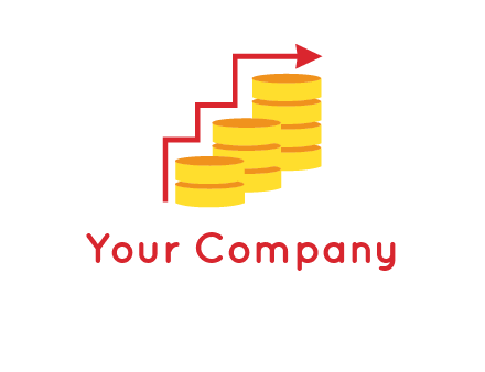 arrow over coins logo