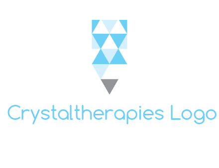 polygons pencil shape logo