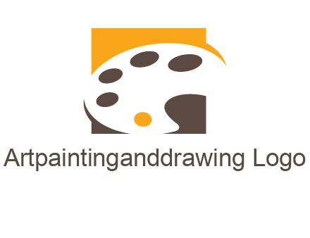 paint tray inside the square logo
