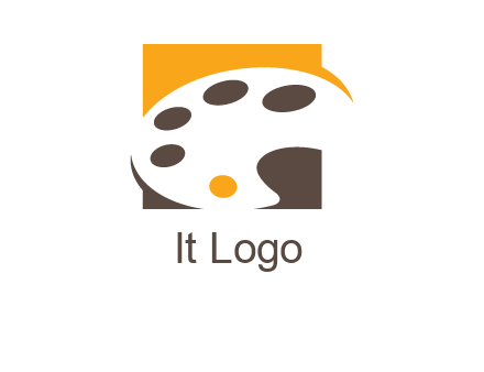 paint tray inside the square logo