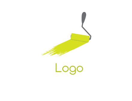 roller paint brush logo