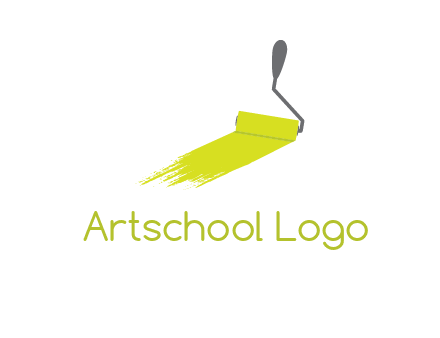 roller paint brush logo