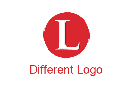 letter inside circle logo