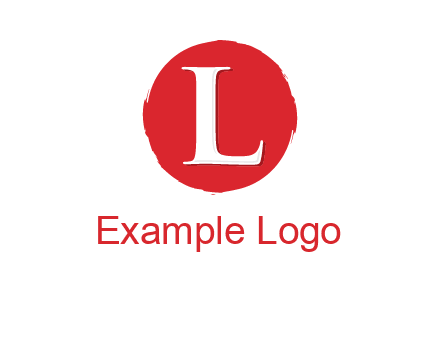 letter inside circle logo