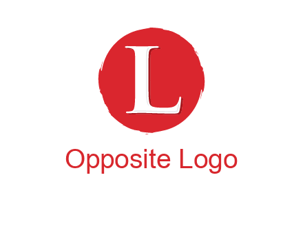 letter inside circle logo