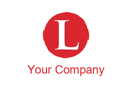 letter inside circle logo