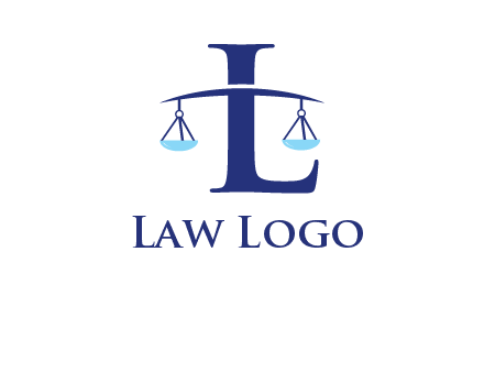 letter L inside scales logo