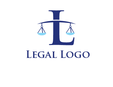 letter L inside scales logo