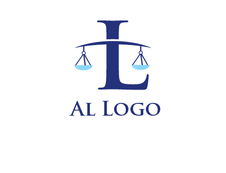 letter L inside scales logo