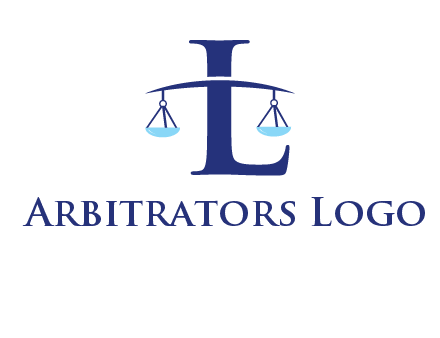 letter L inside scales logo