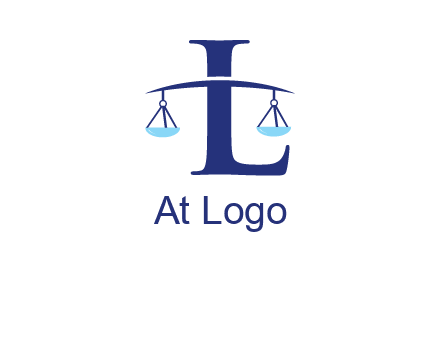 letter L inside scales logo