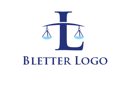 letter L inside scales logo