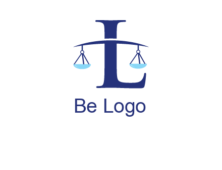 letter L inside scales logo