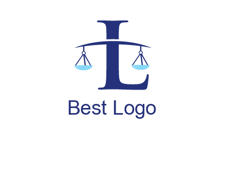 letter L inside scales logo
