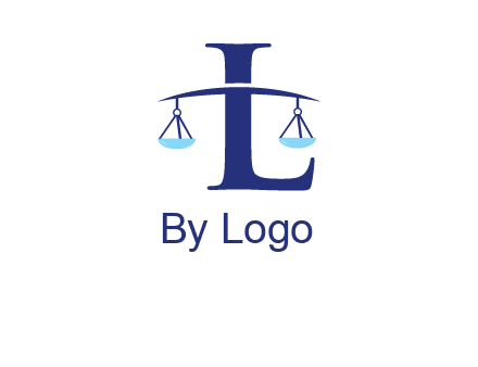 letter L inside scales logo