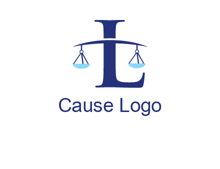 letter L inside scales logo