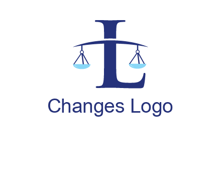 letter L inside scales logo