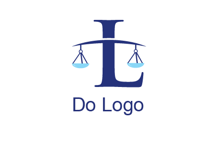 letter L inside scales logo