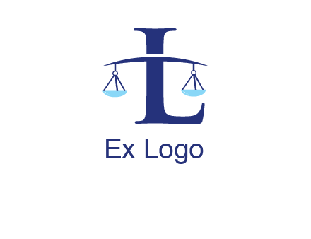 letter L inside scales logo