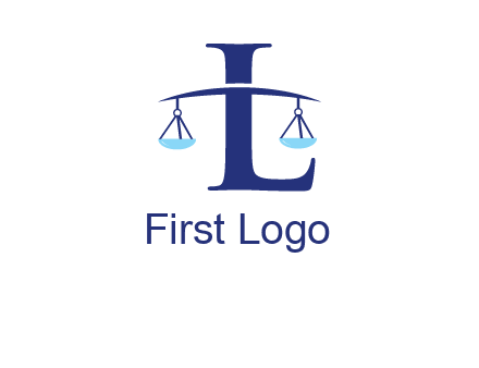 letter L inside scales logo