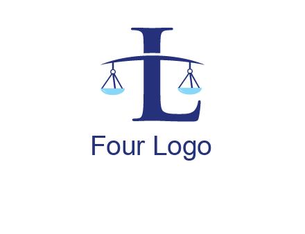 letter L inside scales logo