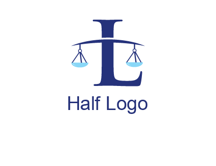 letter L inside scales logo