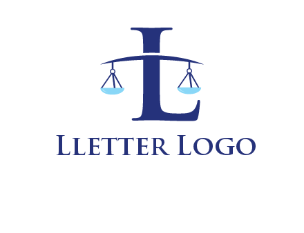 letter L inside scales logo