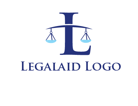 letter L inside scales logo