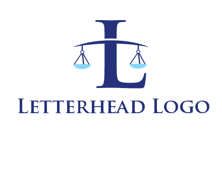 letter L inside scales logo