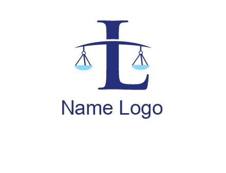 letter L inside scales logo
