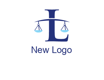 letter L inside scales logo
