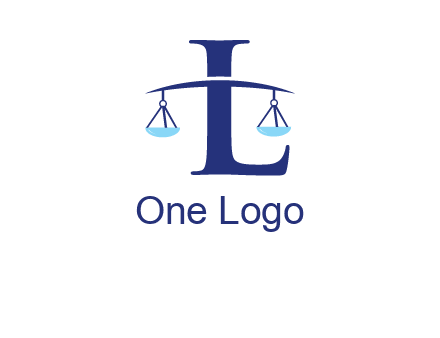 letter L inside scales logo