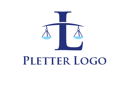 letter L inside scales logo