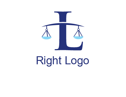 letter L inside scales logo