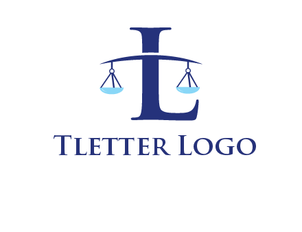 letter L inside scales logo