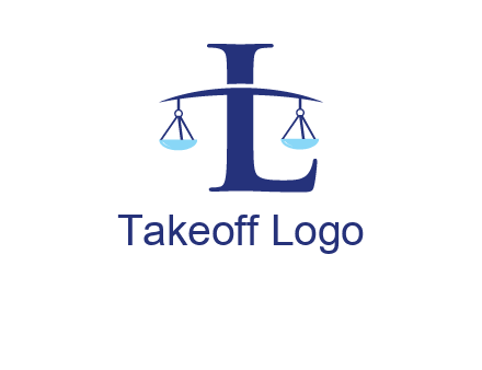 letter L inside scales logo