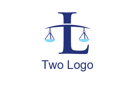 letter L inside scales logo