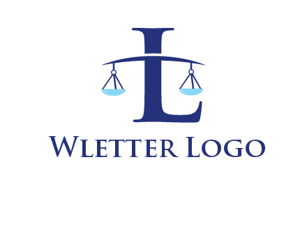 letter L inside scales logo