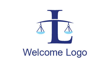 letter L inside scales logo