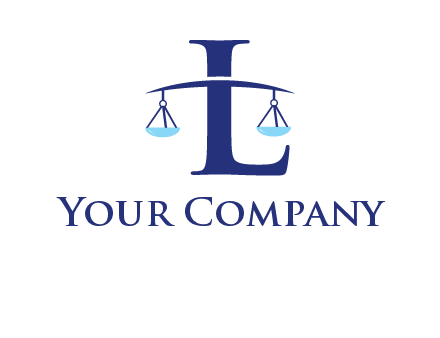 letter L inside scales logo