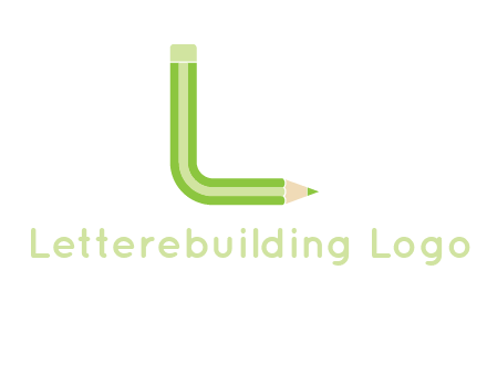 letter L forming film pencil logo