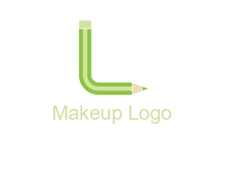 letter L forming film pencil logo