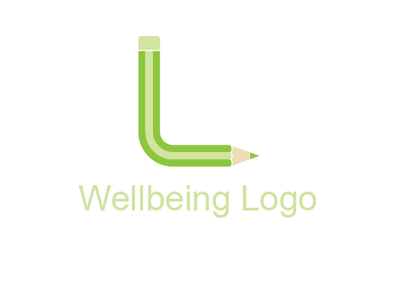 letter L forming film pencil logo