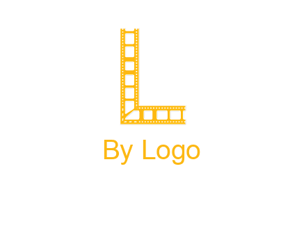 letter L forming film reel logo